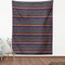 Ambesonne Tribal Fabric by The Yard, Striped Retro Pattern Rich Mexican Color Folkloric Print, Decorative Fabric for Upholstery and Home Accents, 5 Yards, Teal Plum